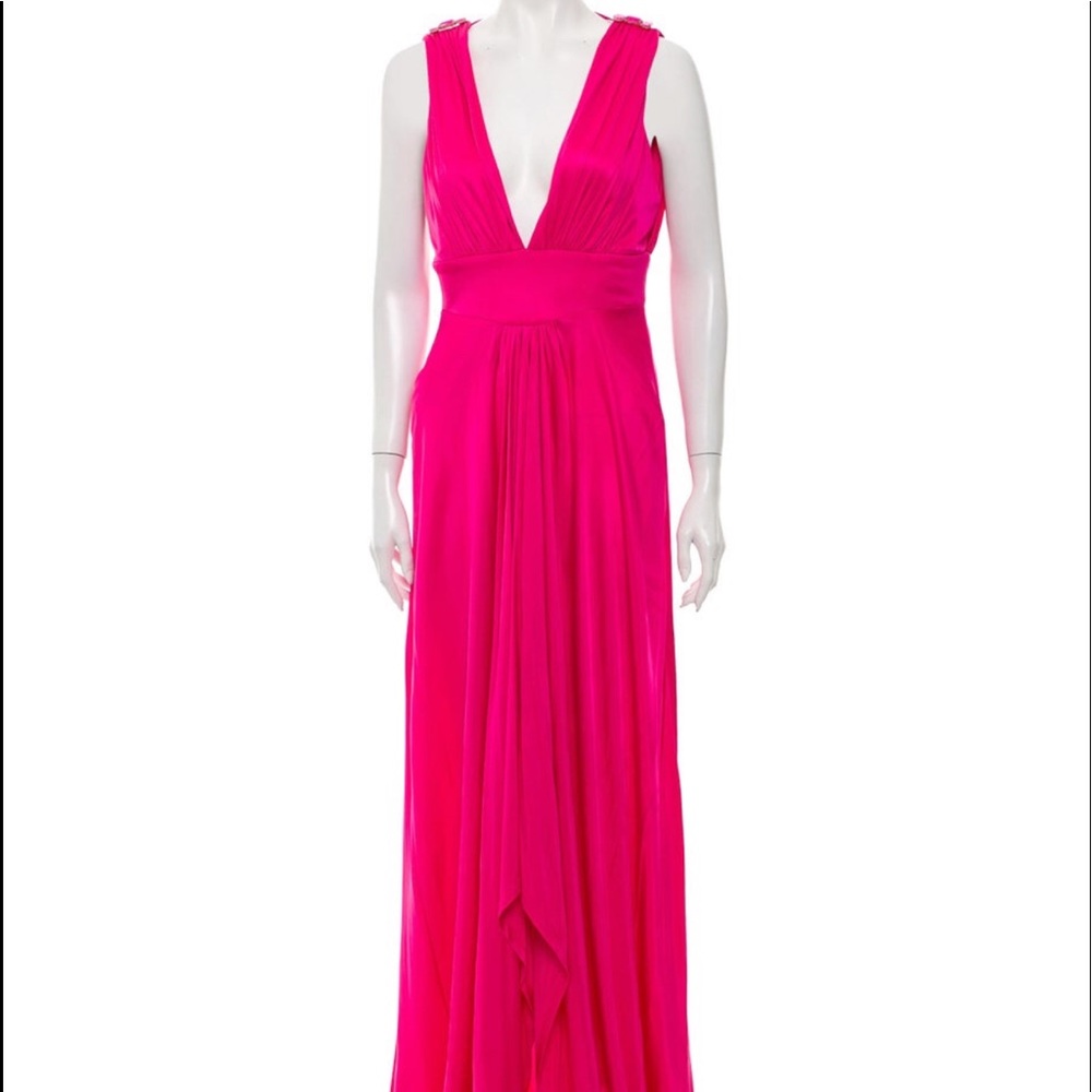 Marc Brouwer plunge neckline long dress size 4